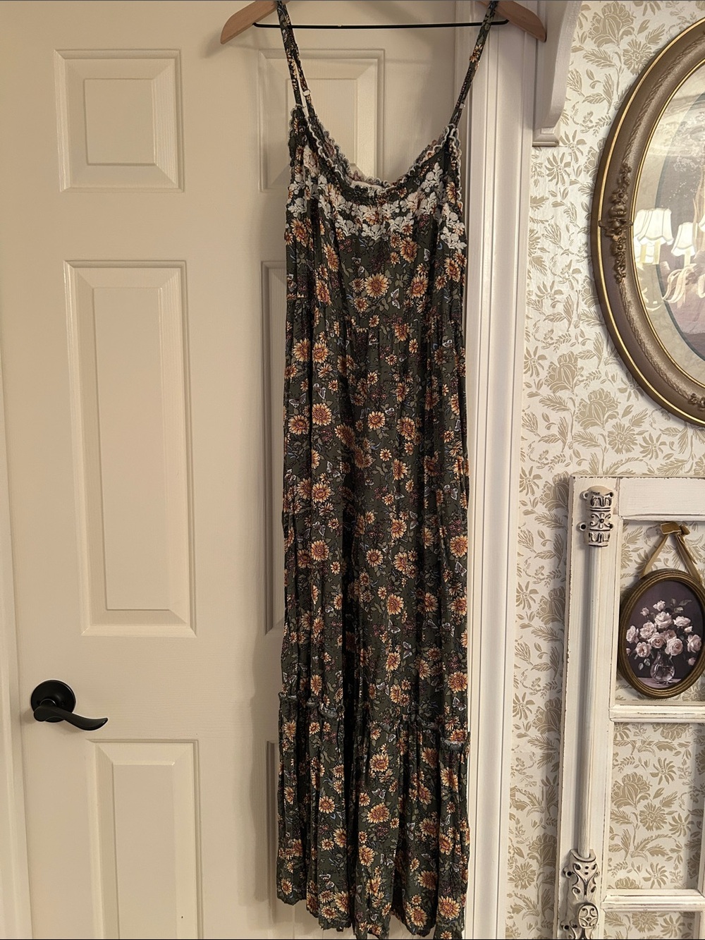 Natural life sunflower green romper